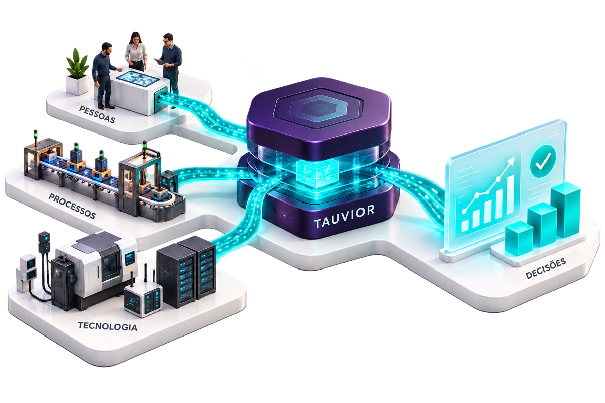 Tauvior Core conectando pessoas, processos e tecnologia a decisões